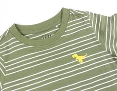 Name It oil green stribet top